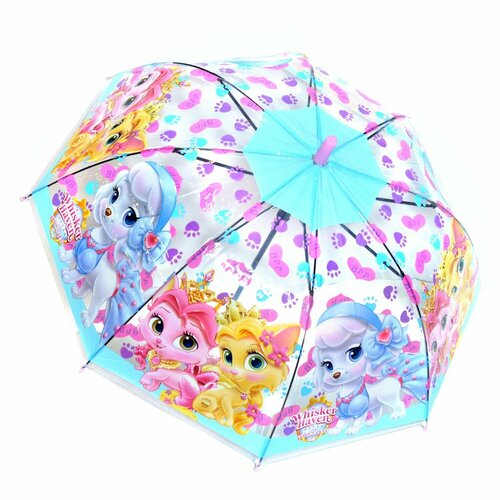 Зонт голубой, розовый