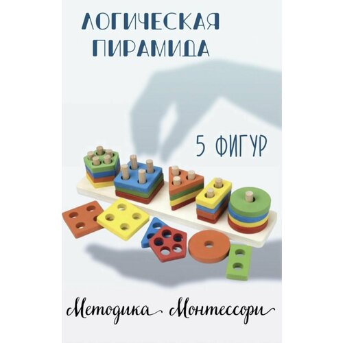 Пирамидка-сортер геометрик фигуры
