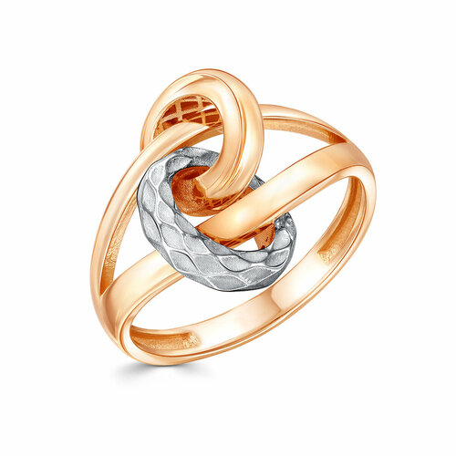 Кольцо Diamant online, красное золото, 585 проба, размер 17.5