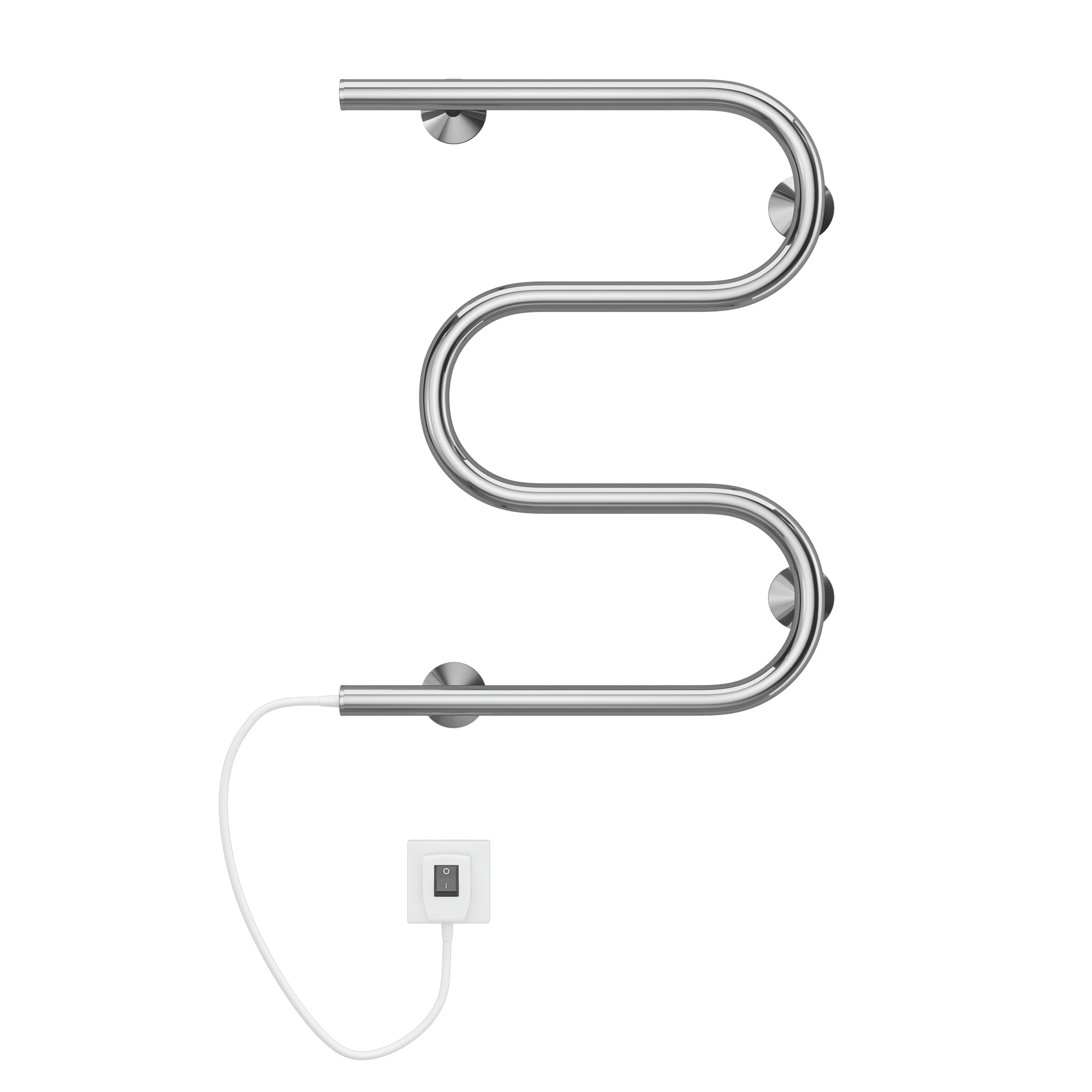 фото Электрический полотенцесушитель Terminus М-образный 400x500 4620768883903 Хром