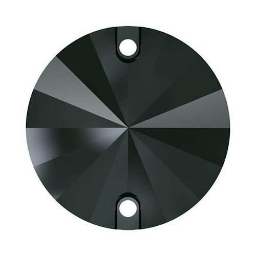 Нашивные кристаллы Swarovski 10мм 3200 Jet Hematitе 10шт 1300₽