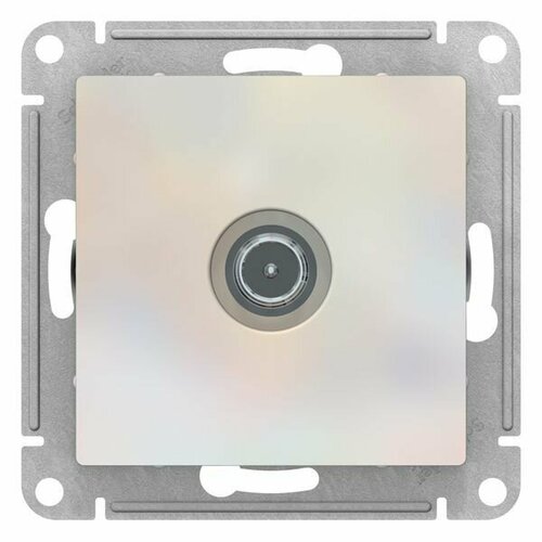 Розетка TV Systeme Electric ATLASDESIGN оконечная скрытый монтаж жемчуг ATN000491 2201₽