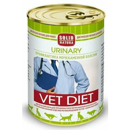 SOLID NATURA VET Urinary диета для кошек влажный 340гр