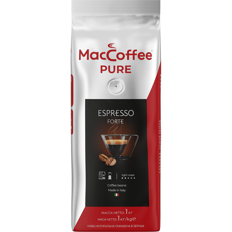 Кофе MacCoffee Pure Espresso Forte в зернах 1 кг - фото №19