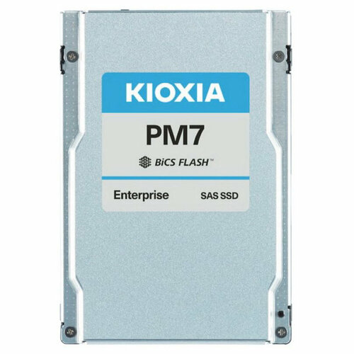 SSD-накопитель Kioxia Enterprise SSD 3840GB 2,5 15mm (SFF) PM7-R, SAS KPM71RUG3T84 kioxia enterprise kcm61rul3t84 3840gb