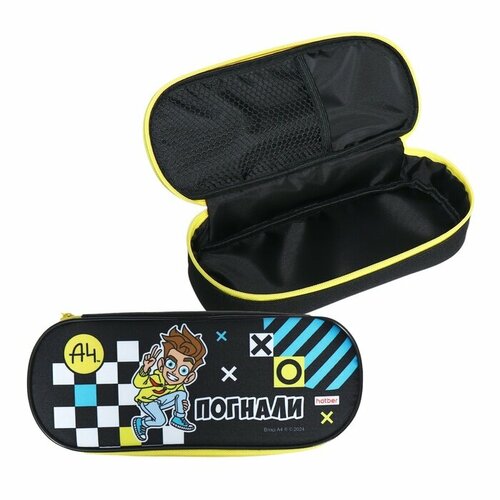 Пенал-футляр мягкий 90 х 220 х 90 мм, текстильный, Hatber 