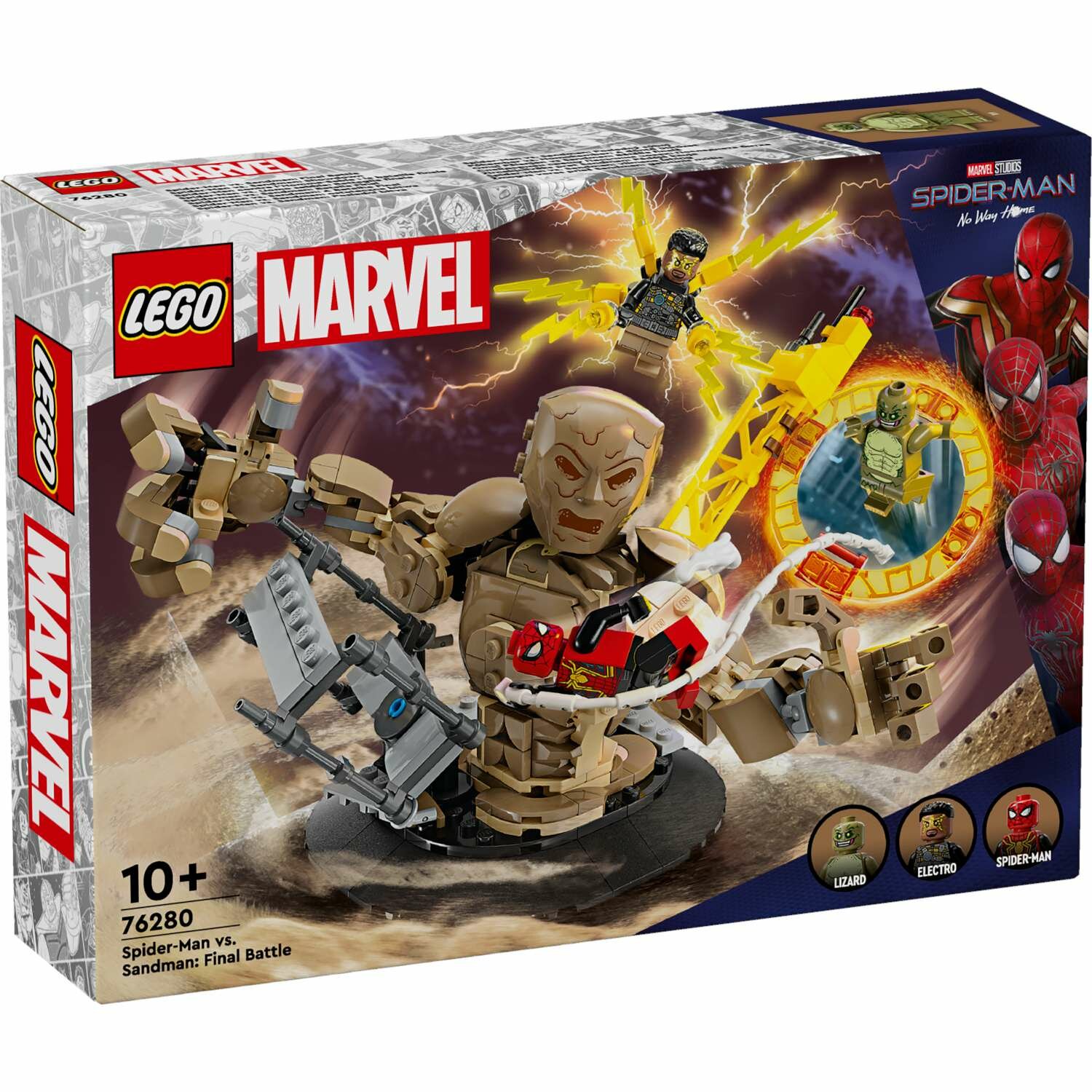 Конструктор LEGO Marvel Super Heroes 76280 Человек-паук против Песочного человека: Последняя битва, 347 дет.