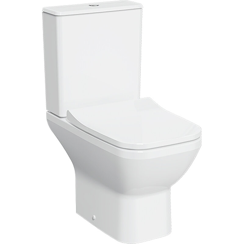 Унитаз компакт Vitra Integra Square Open-Back 9833B003-7205 с бачком и сиденьем Микролифт