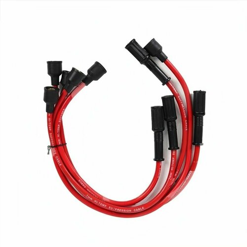 Провода высоковольтные ВАЗ-2107 2101 комплект (силиконовые, красный) арт.2101-3707080