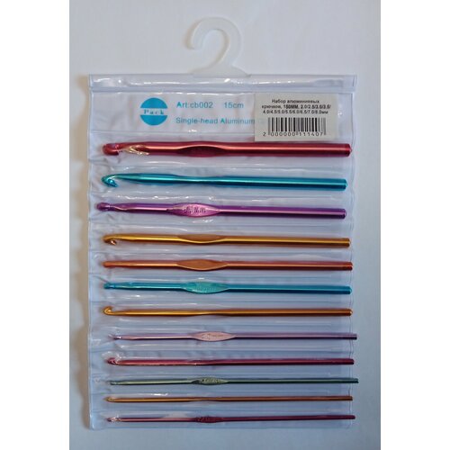 Набор крючков для вязания с металлические 12 шт.