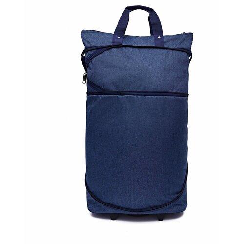 Сумка-тележка , 48 л, 40х65х18 см, ручная кладь, синий сумка тележка 50 л 35х100х45 см ручная кладь синий