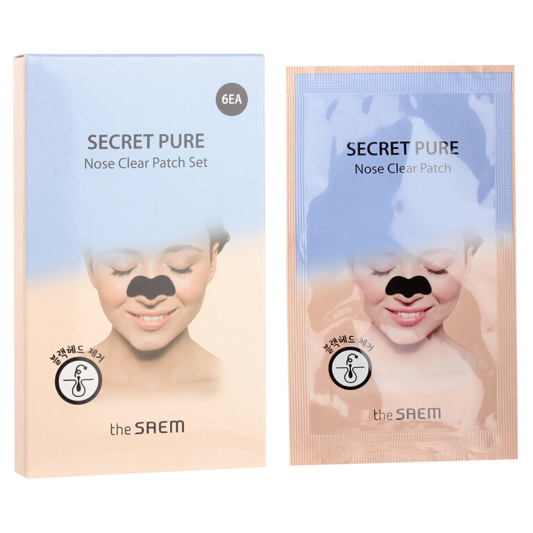 Набор патчей для очищения кожи носа от черных точек The Saem Secret Pure Nose Clear Patch Set