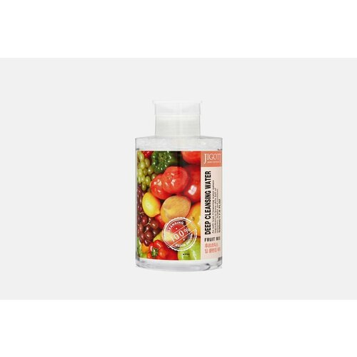 Очищающая вода для снятия макияжа JIGOTT DEEP CLEANSING WATER FRUIT MIX очищающая вода для снятия макияжа jigott deep cleansing water fruit mix 530 мл