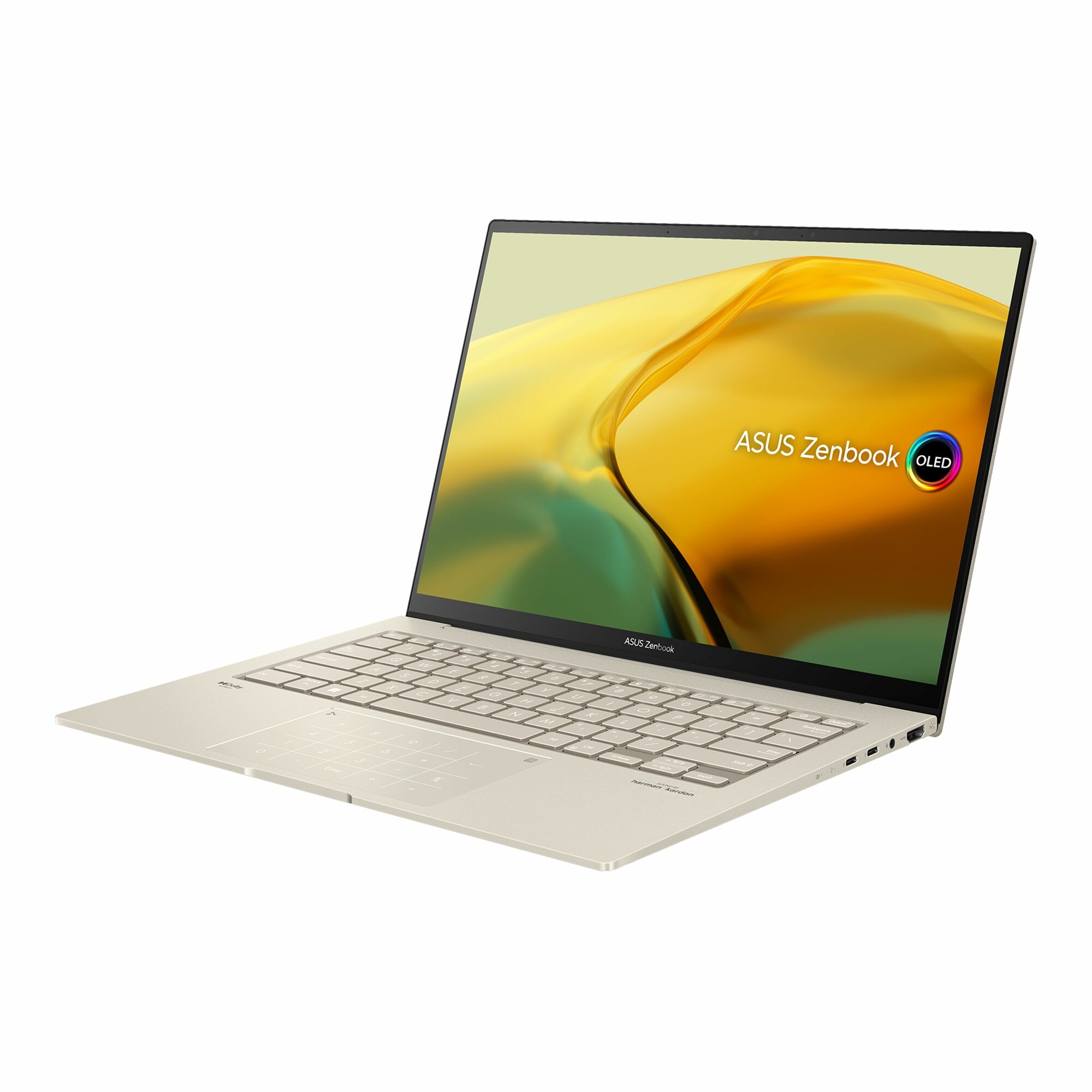 Ноутбук ASUS Zenbook 14X OLED UX3404VA-M3090X 14.5" (2880x1800) 120Hz/Core i9 13900H/16GB LPDDR5/1TB SSD/Iris Xe/Win 11 Pro бежевый (90NB1086-M004Z0)