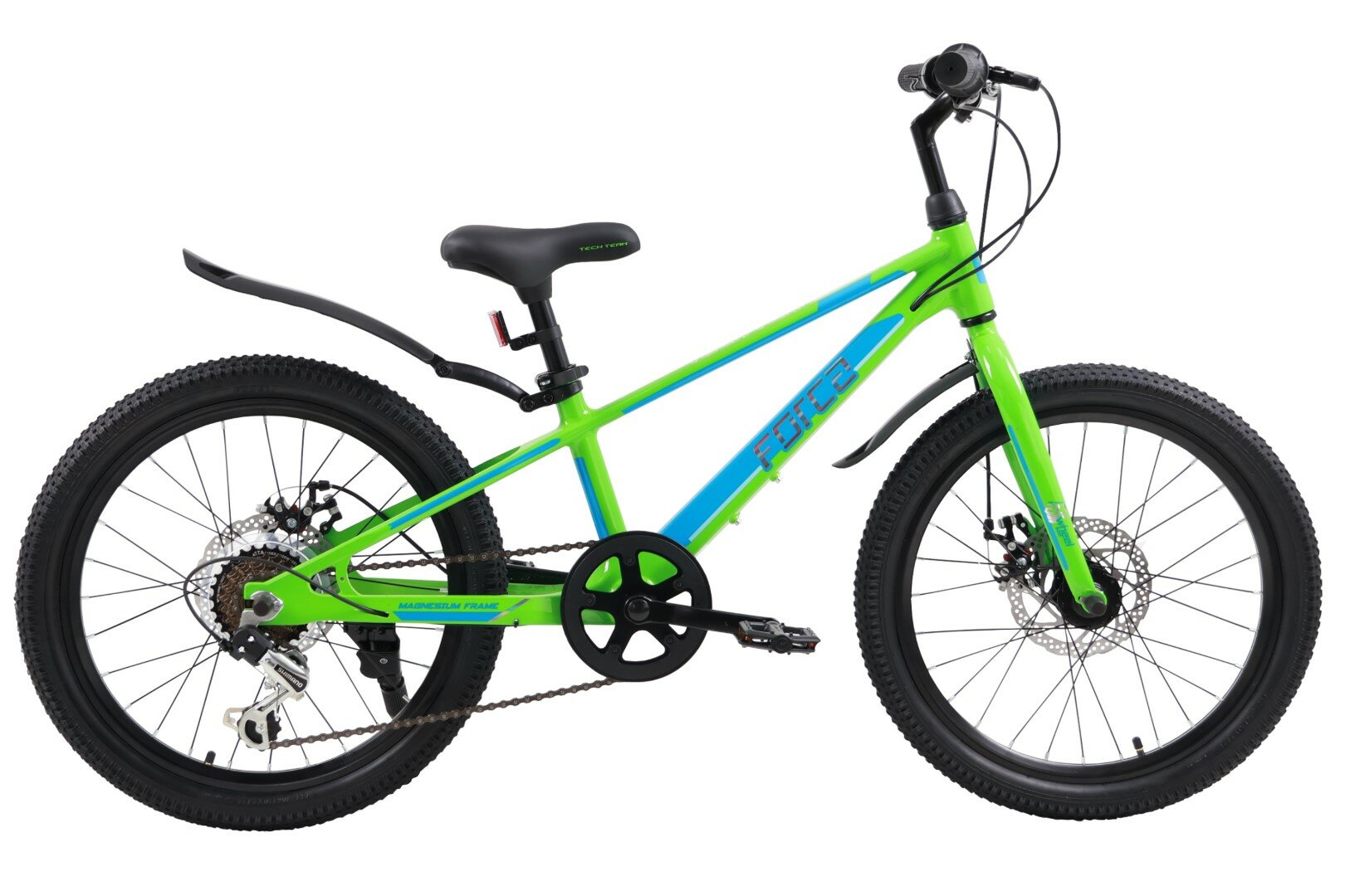 Детский велосипед TECH TEAM Forca 20' green/blue (магниевый сплав) NN012559 NN012559
