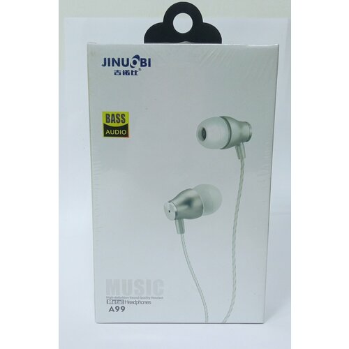 Наушники проводные Jinuobi A99 с микрофоном черный 317₽