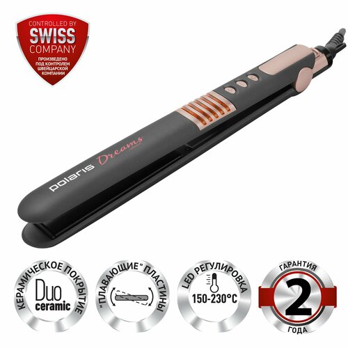 Щипцы для завивки волос Polaris Dreams Collection PHS 2512KT розовый 285600₽