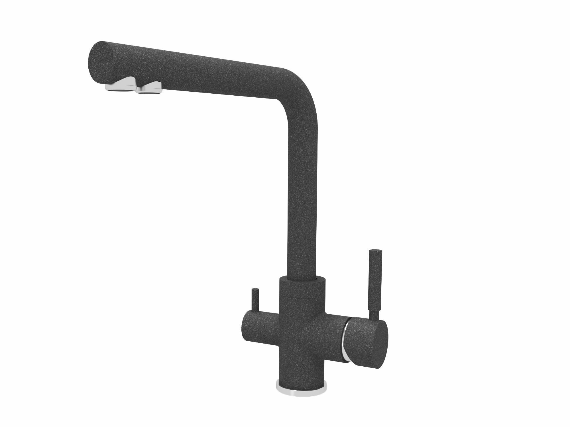 Смеситель Dr.Gans Акцент черный для кухни - фото №8