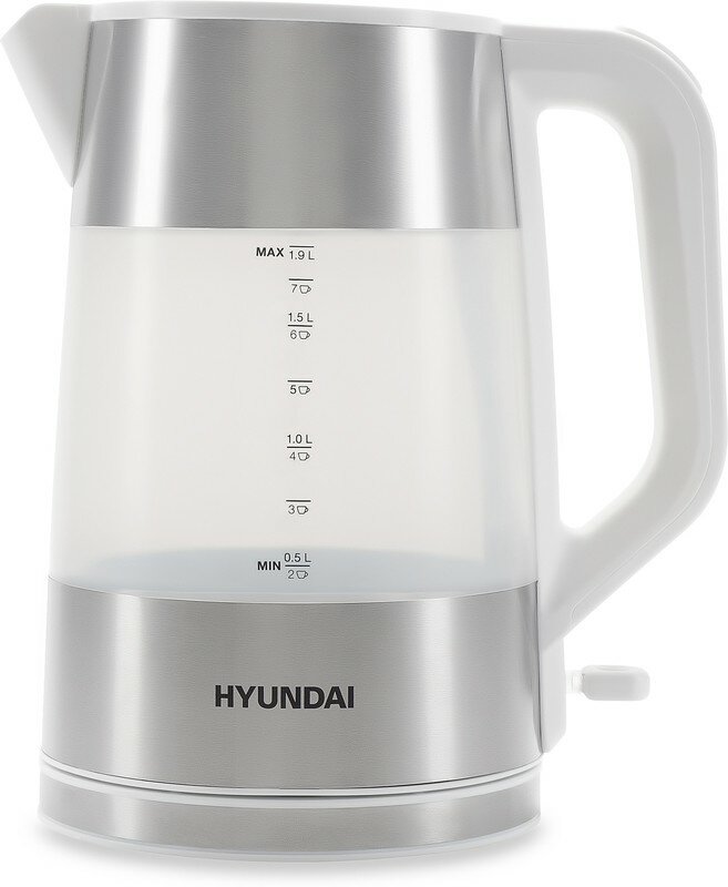 Чайник электрический Hyundai HYK-P4025 1.9л. 2200Вт белый корпус: пластик