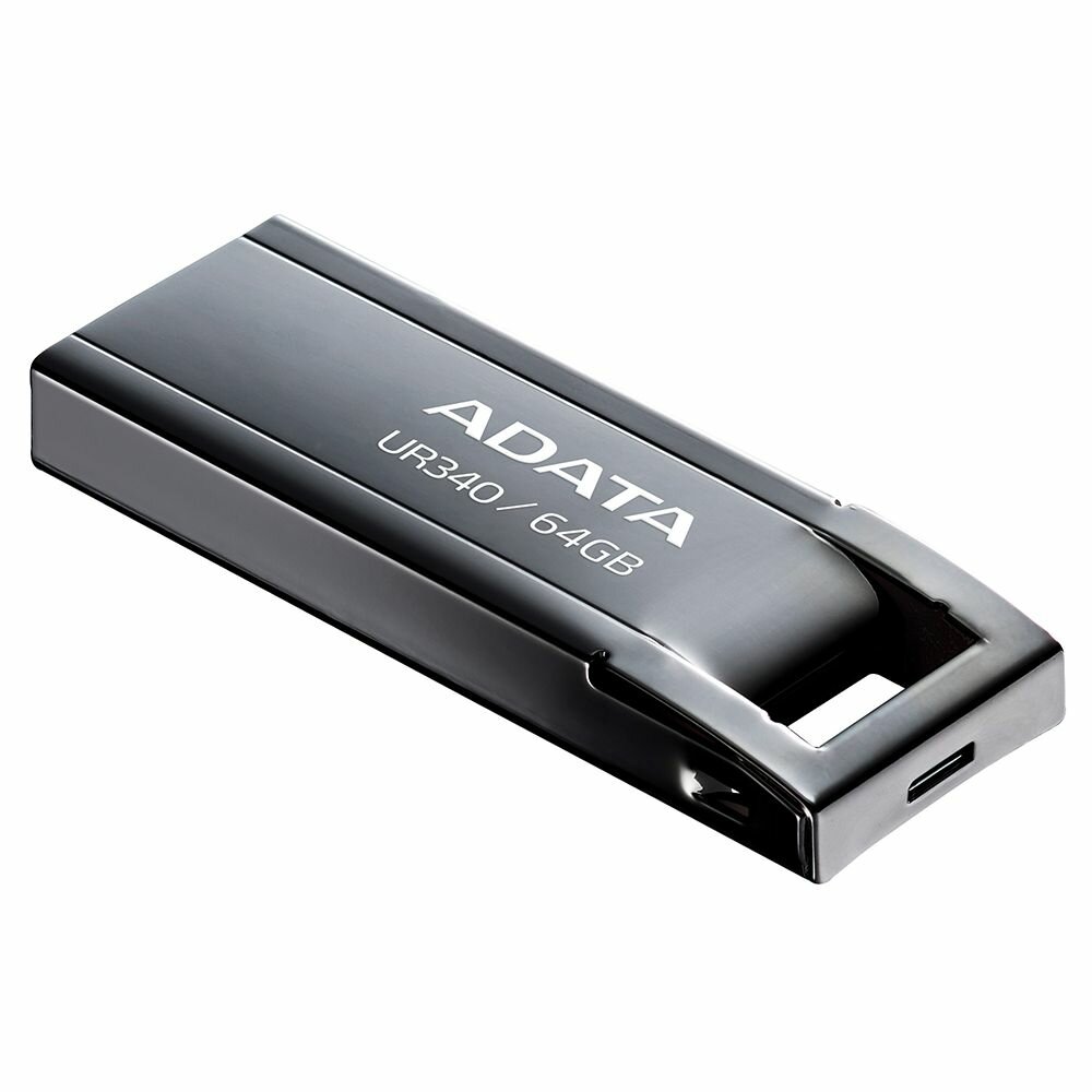64GB UR340 USB Flash Drive USB 3.2 Gen1, Black, Retail (AROY-UR340-64GBK) Adata - фото №6