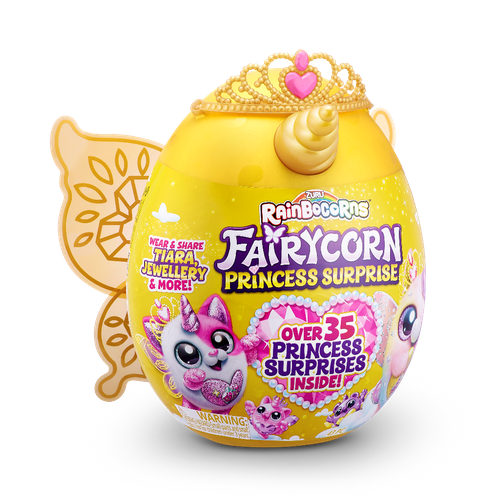 Мягкая игрушка Zuru Fairycorn Princess Surprise Желтый 27 см / зуру zuru coco surprise плюшевая игрушка c мини питомцем в комплекте серия neon желтый оранж с розовой челкой 9601sq1