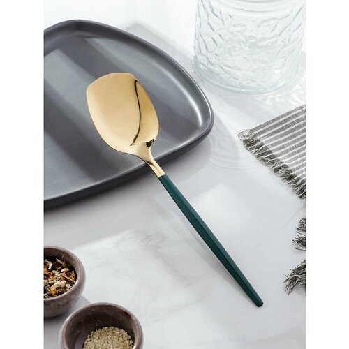 Лопатка кулинарная для кухни из нержавеющей стали h26 см 411₽