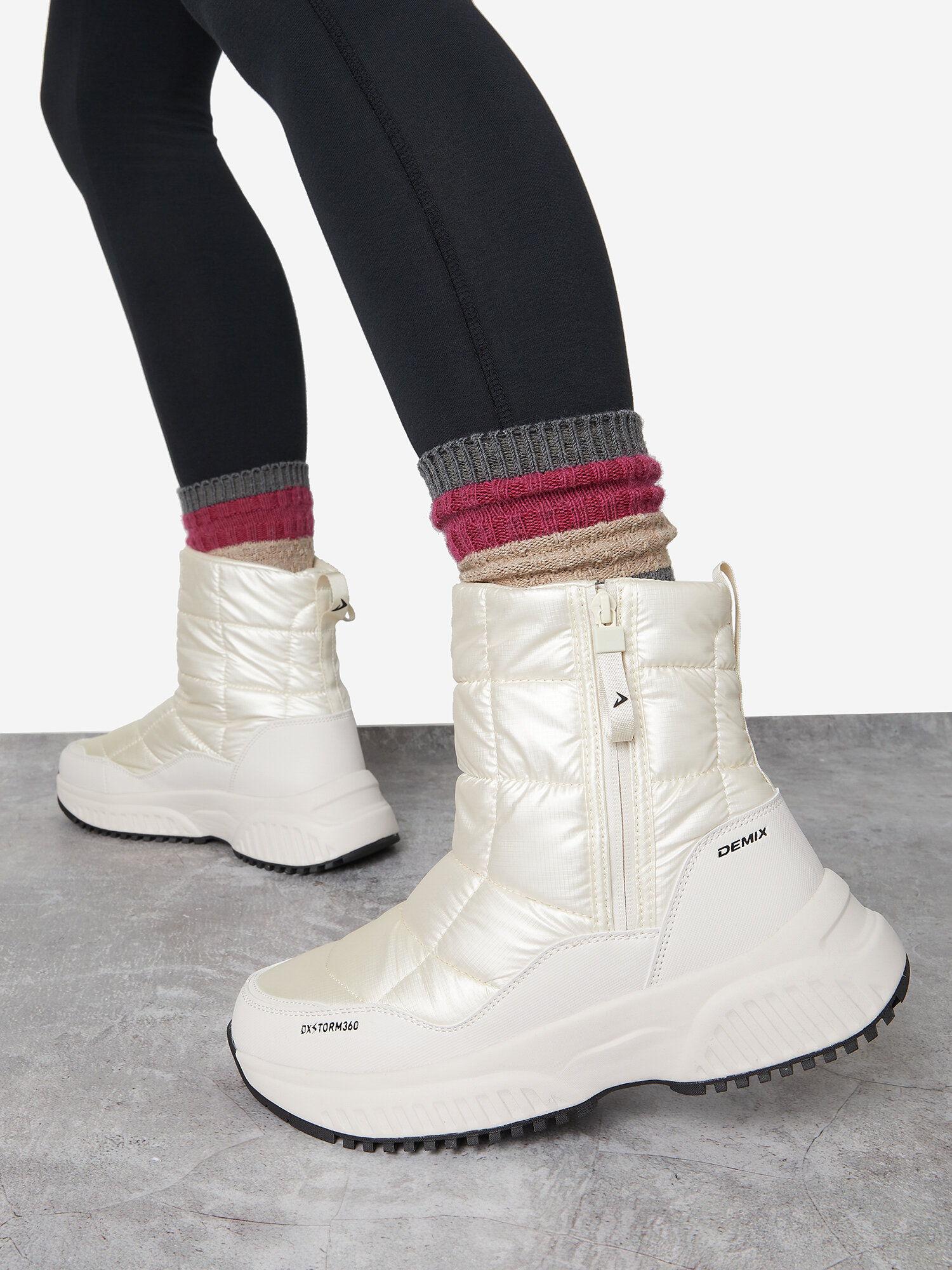 фото Сапоги Demix Бежевый, Размер RUS 40