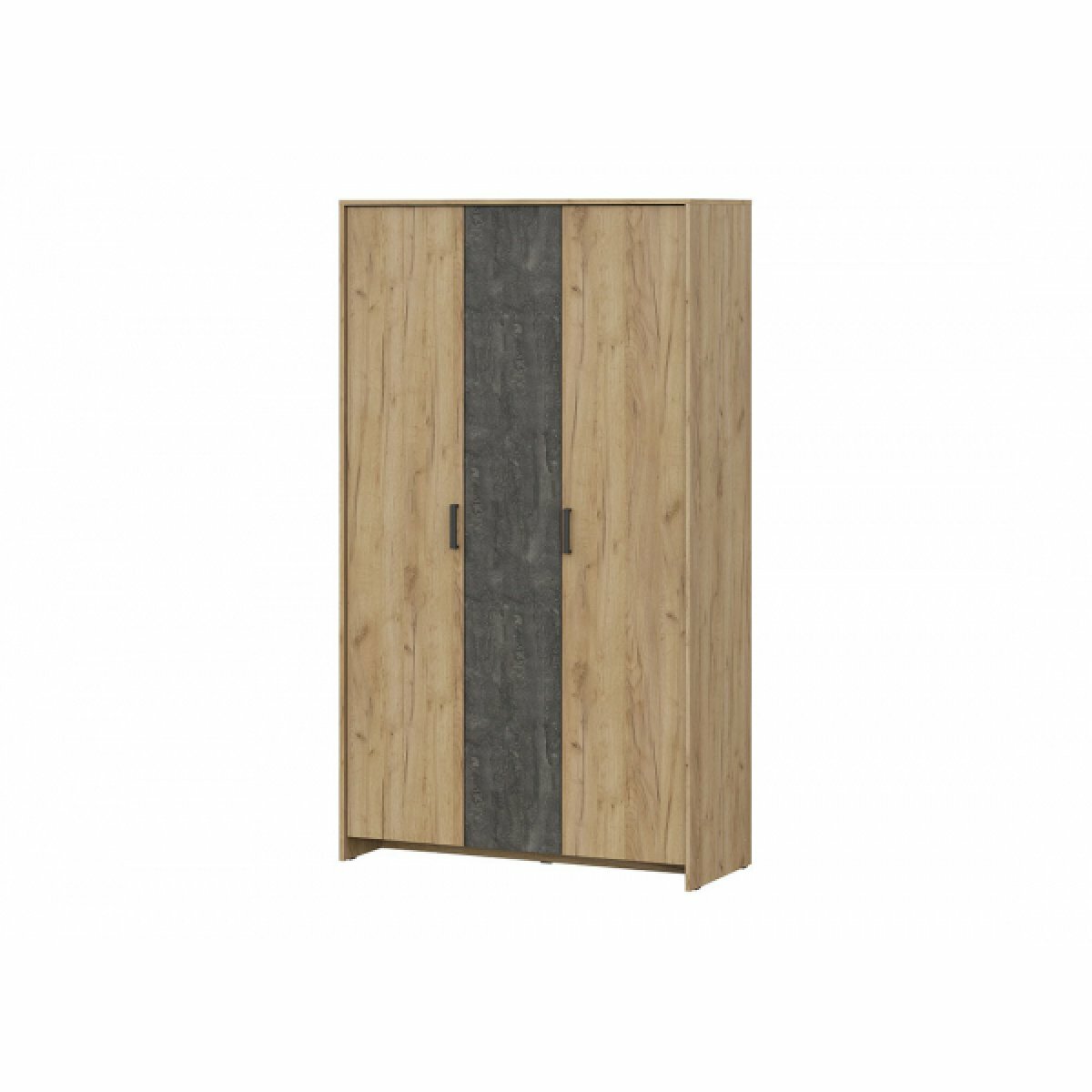 фото Шкаф трехстворчатый МСП1 Дуб Золотой/Камень Тёмный