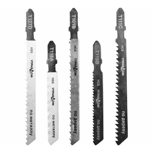 Набор полотен для электролобзика 5 шт EU-хвостовик 29331-H53 Управдом 4100002535 375₽