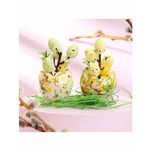 Набор для декора пасхальный Яйца 5 12 10 см 576₽