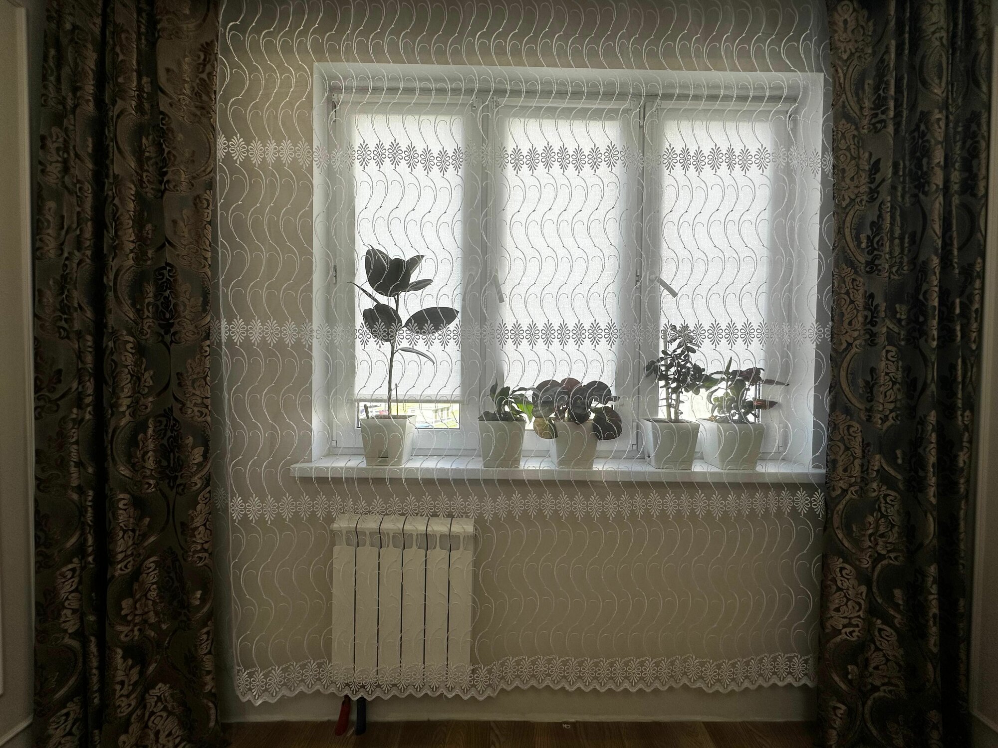 фото Тюль белый полиэстер 500-260