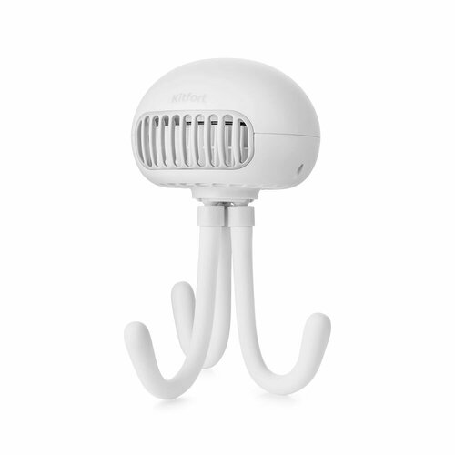 Беспроводной вентилятор Kitfort КТ-419-2 белый портативный гибкие гнущееся ножки 3 скорости 282600₽