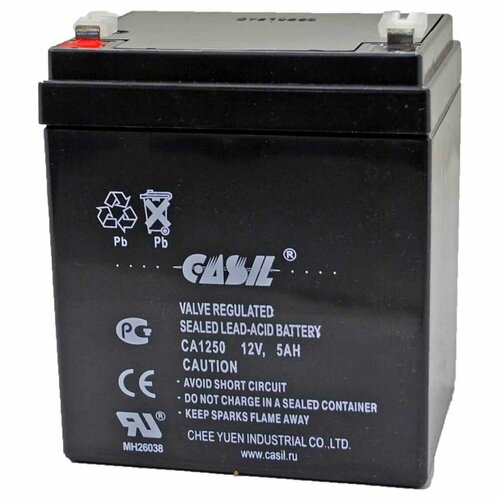 Аккумулятор свинцово-кислотный 12В 5,0Ah CA1250 Casil