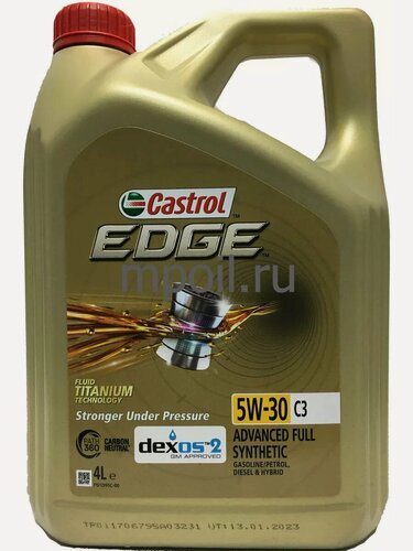 Изображение товара Моторное масло Castrol Edge 5w30 C3 4L