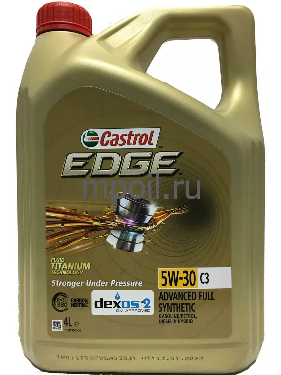 фото Моторное масло Castrol Edge 5w30 C3 4L
