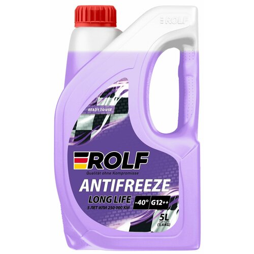 Антифриз ROLF Antifreeze G12 Violet -40 фиолетовый 5 л 983₽