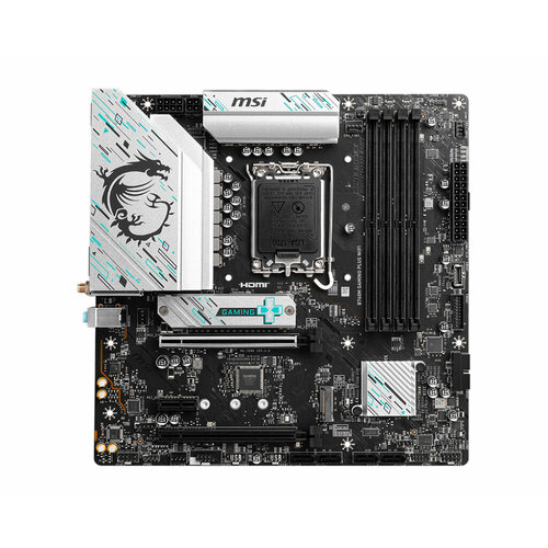 Материнская плата MSI B760M GAMING PLUS WIFI Socket1700 B760 mATX4xDDR52M2 PCI-E162PCI-E HDMI VGA PC6800 Wi-Fi BT 1963300₽