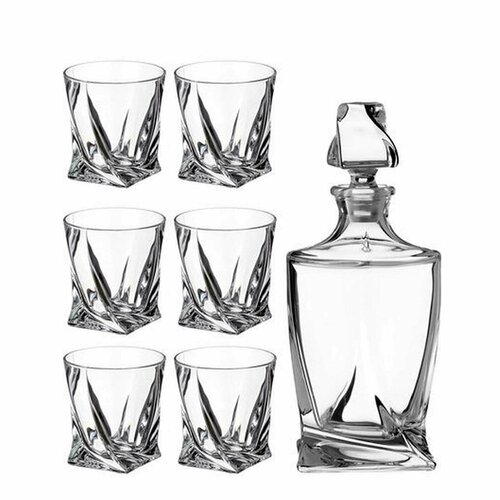 Набор бокалов для виски Квадро 7 предметов 6 бокалов и штоф 11103₽