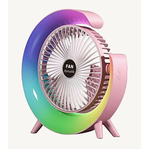 Вентилятор SUPERNOVA с лампочкой и подставкой розовый 109000₽