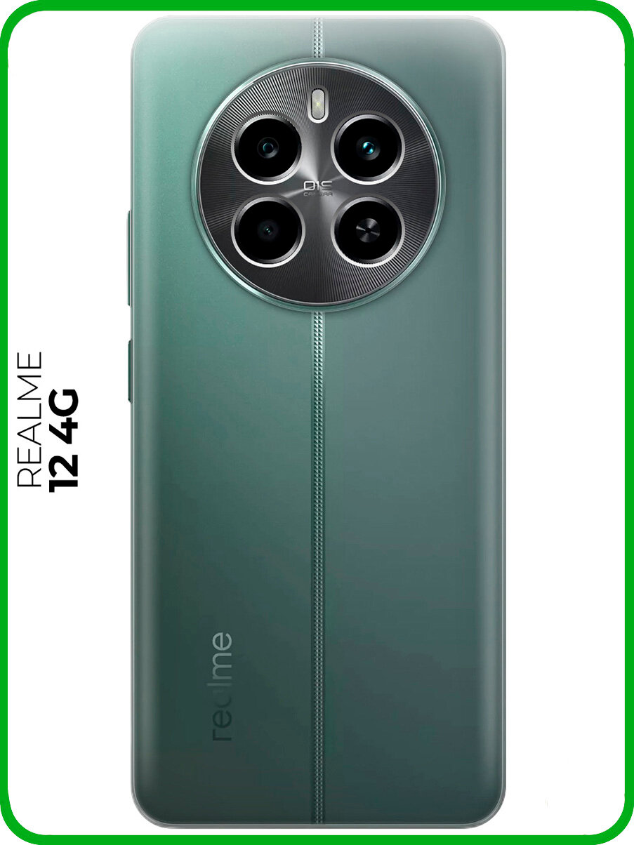 Силиконовый чехол на Realme 12 4g прозрачный