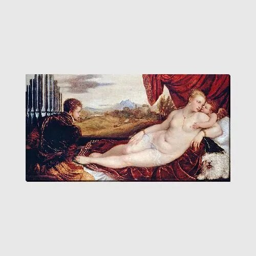 Картина на холсте Венера (Venus) Тициан, 56*30 см