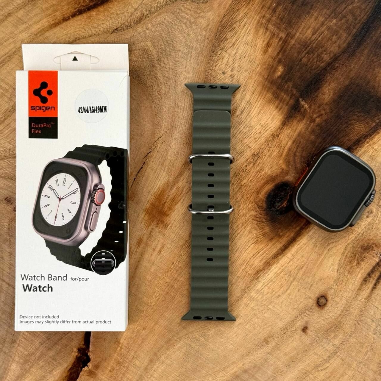 Ремешок силиконовый Spigen Lite / для часов Apple Watch Ultra 42/44/45/49mm / Хаки