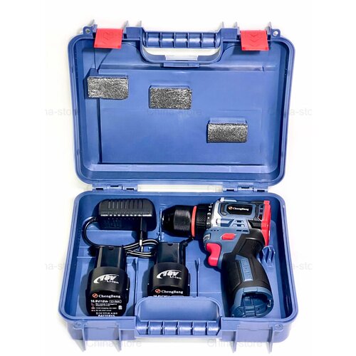 Шуруповерт с кейсом ChengBang 16,8V/80Nm