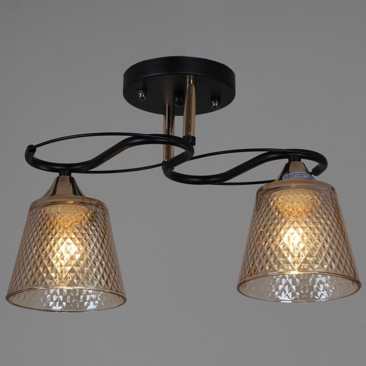 Люстра потолочная Reluce 06087-0.3-02 BK+FG