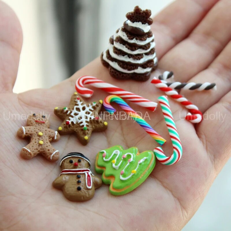 Миниатюрный набор еды для кукольного домика Umedolly 1:6, CHRISTMAS SET