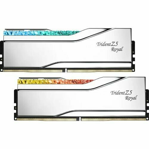 Модуль памяти DDR5 GSKILL TRIDENT Z5 ROYAL RGB 32GB 2x16GB 6400MHz CL32 32-39-39-102 14V F5-6400J3239G16GX2-TR5S 19585₽