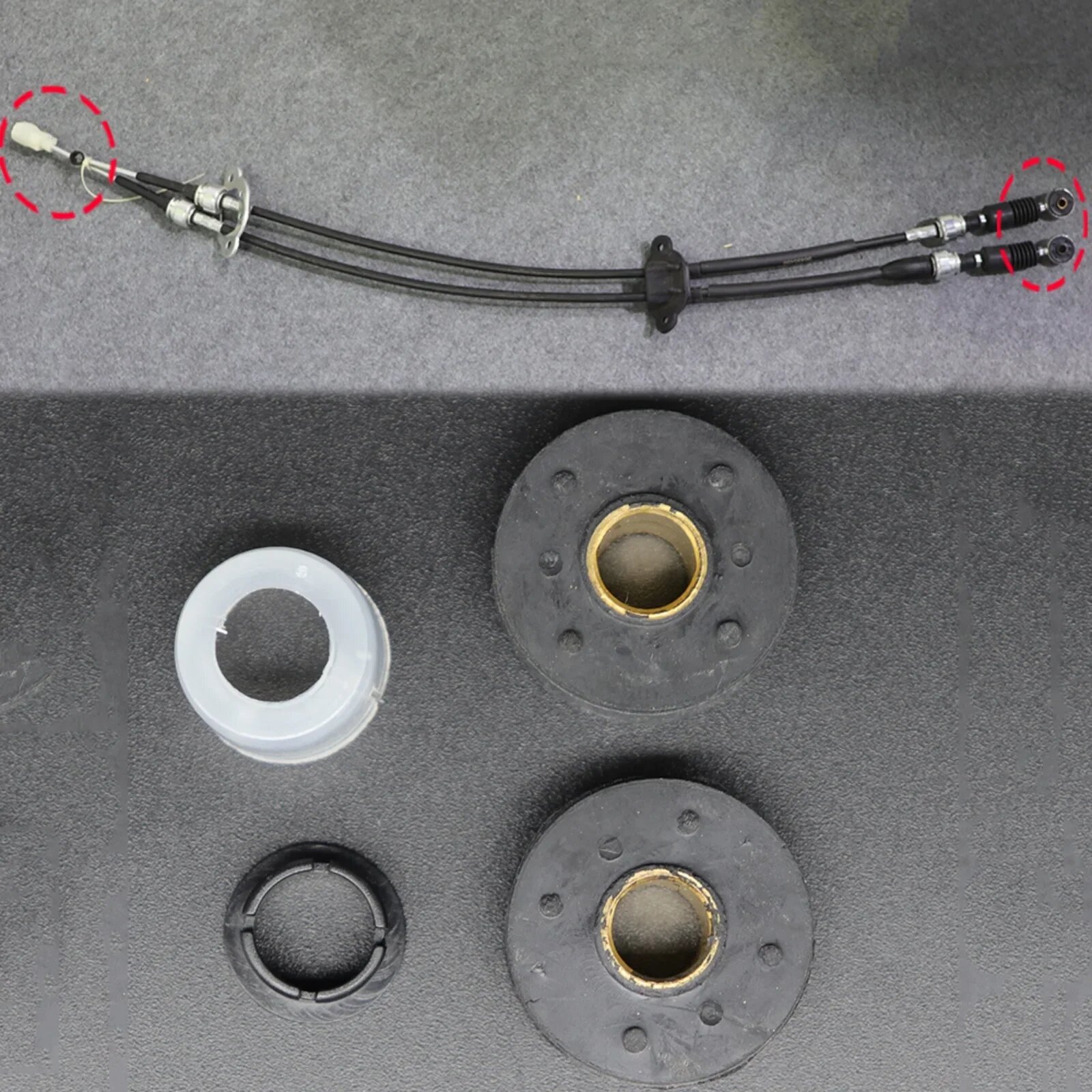 Для Toyota Corolla E80 E90 E100 E110 E120/E130 ручная коробка передач, трос переключения передач, втулка рычага переключения передач, втулка стержня выбора, 1 KIT — фото 1