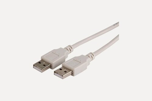 Изображение товара REXANT шнур USB-A мужской - USB-A мужской кабель 1.8 м, нейлоновая оплетка 18-1144