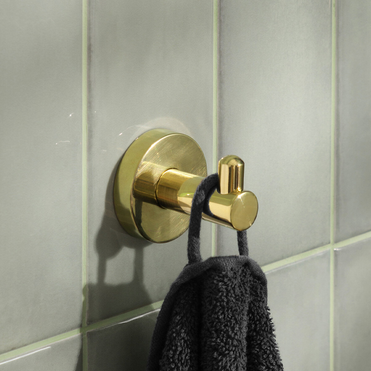 Крючок для полотенец на шурупах Oro Nero Moroshka цвет Золото