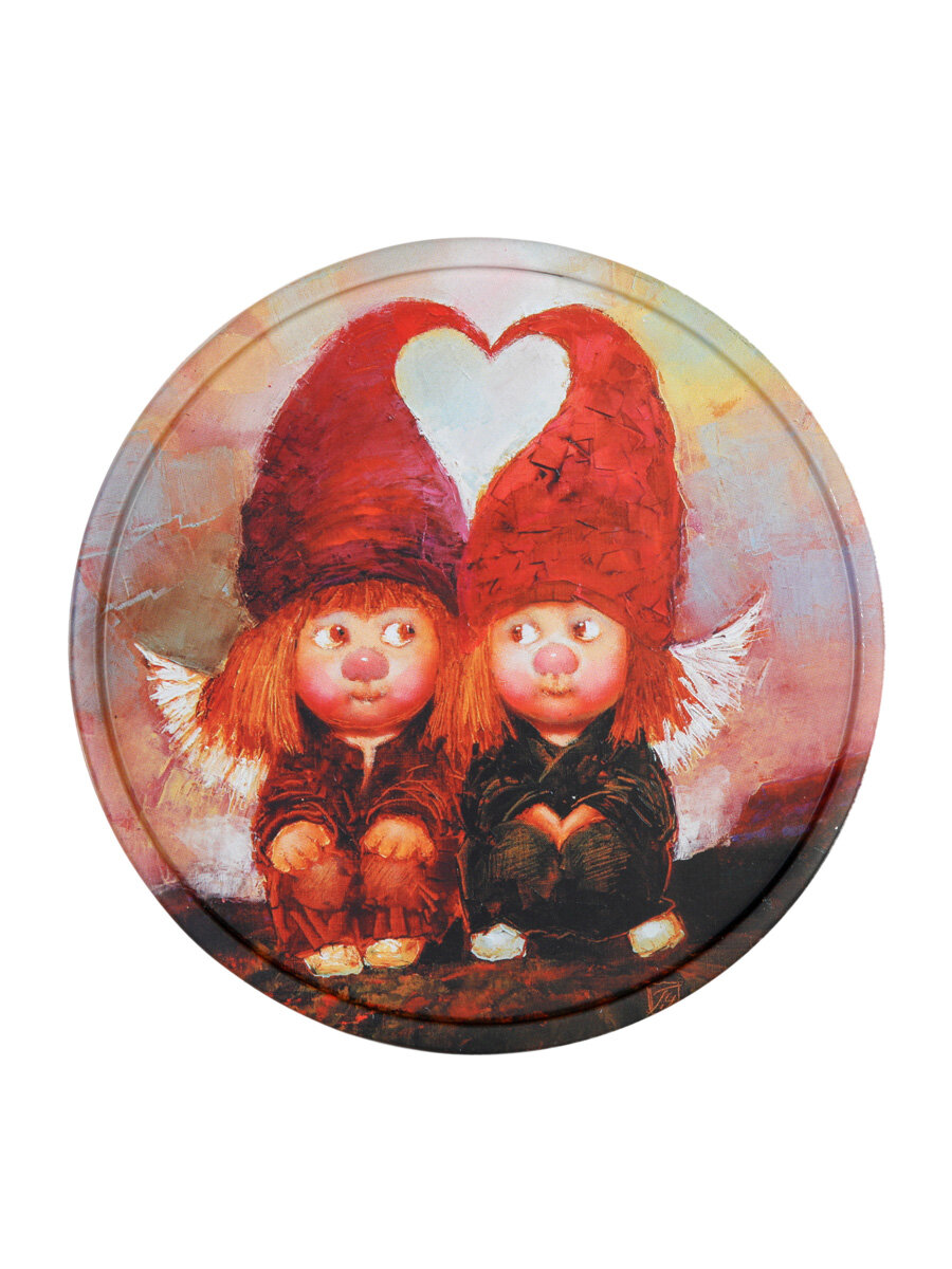 Набор сувенирных тарелок GALA TS016"Солнечные ангелы", металл, 20см, 3шт — фото 1